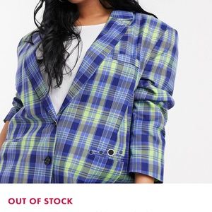 Plaid blazer